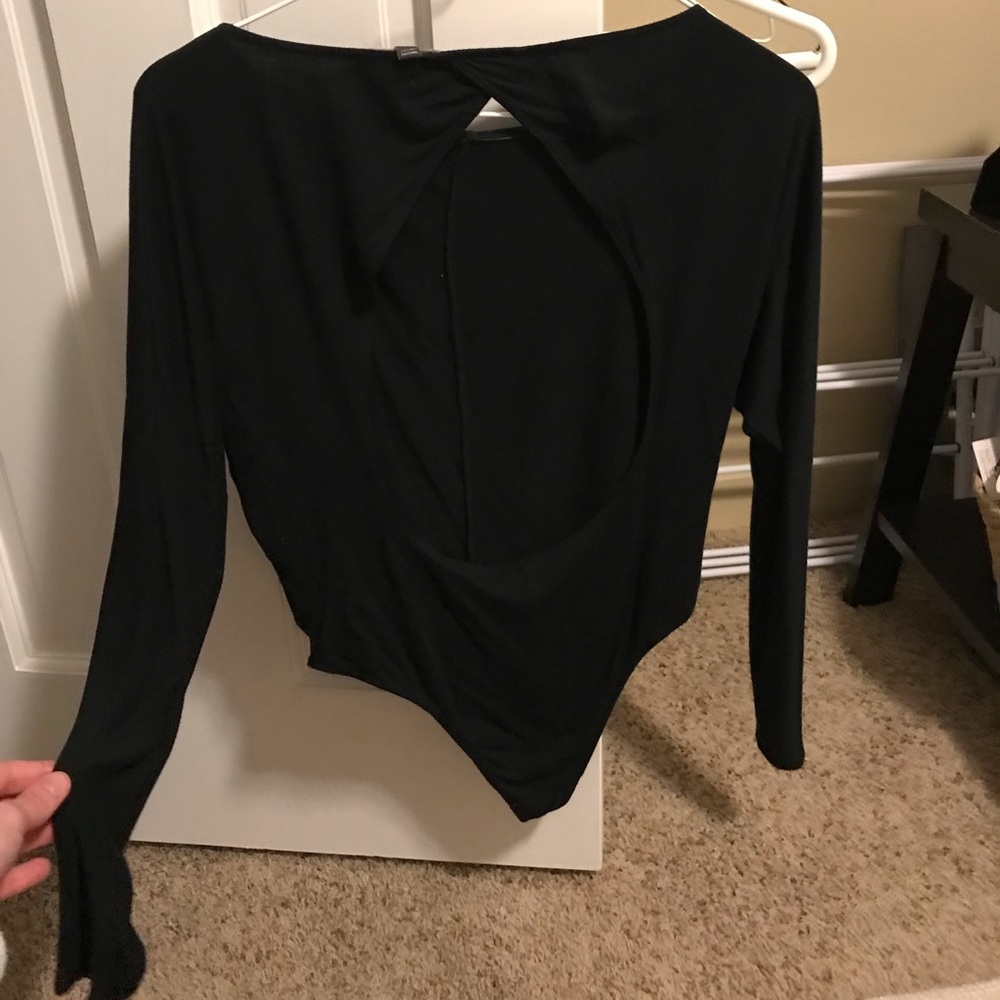 Billabong Open Back Black Bodysuit